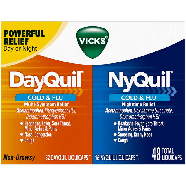 Vicks-DayQuil-&-NyQuil-Cough-Cold-&-Flu-Relief-Combo-48-LiquiCaps-(32-DayQuil-16-NyQuil)