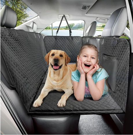 Vailge Dog Car Seat Cover, Dog Hammock for Car Backseat, Non Inflatable Seat Cover for Back Seat,Hard Bottom Back Seat Protector for Cars,Trucs & Suvs