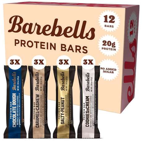 Barebells Protein Bars People'S Choice Variety Pack – 12 Bars, Nutritious Snacks with 20G of High Protein - Chocolate Treat with 1G of Total Sugars - Perfect on the Go Breakfast Bars